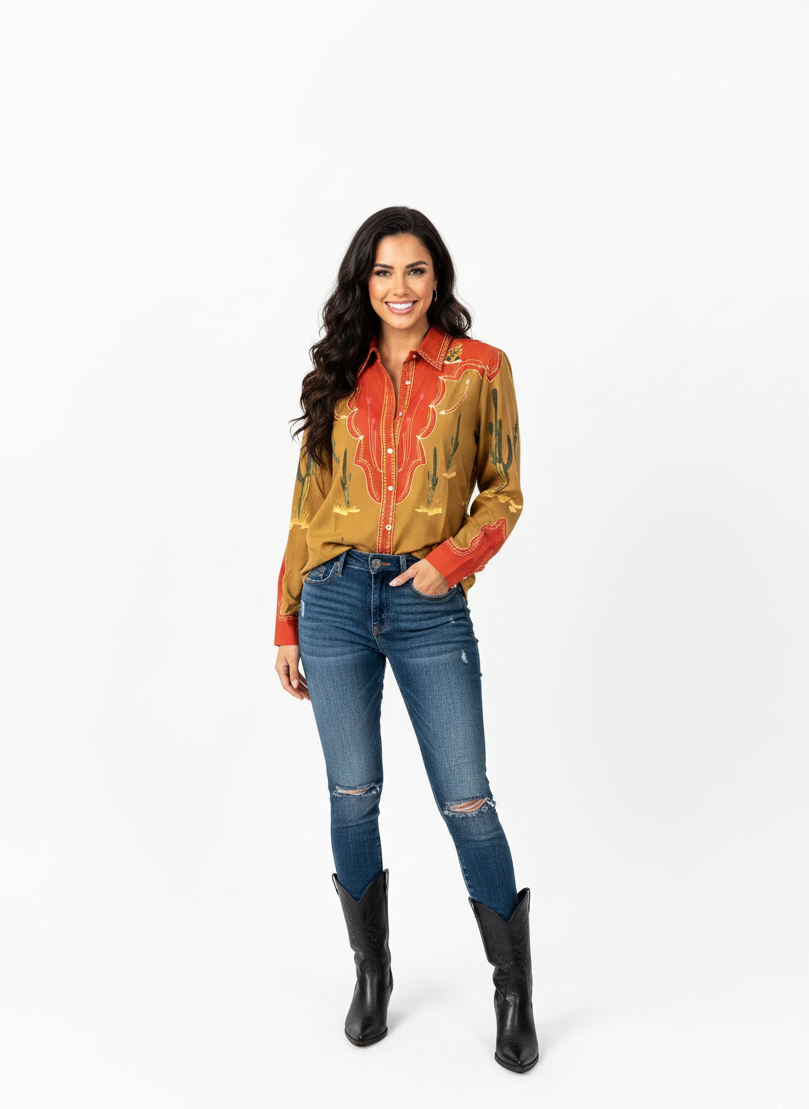 The Noir Equine Elite Button-Down