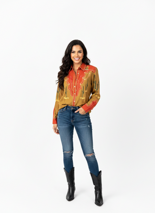 The Noir Equine Elite Button-Down