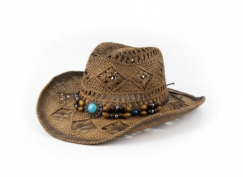 The Azure Horizon Straw Fedora